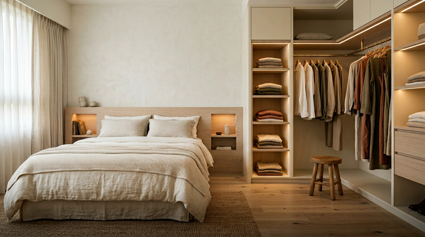 主臥更衣寢居整合案例