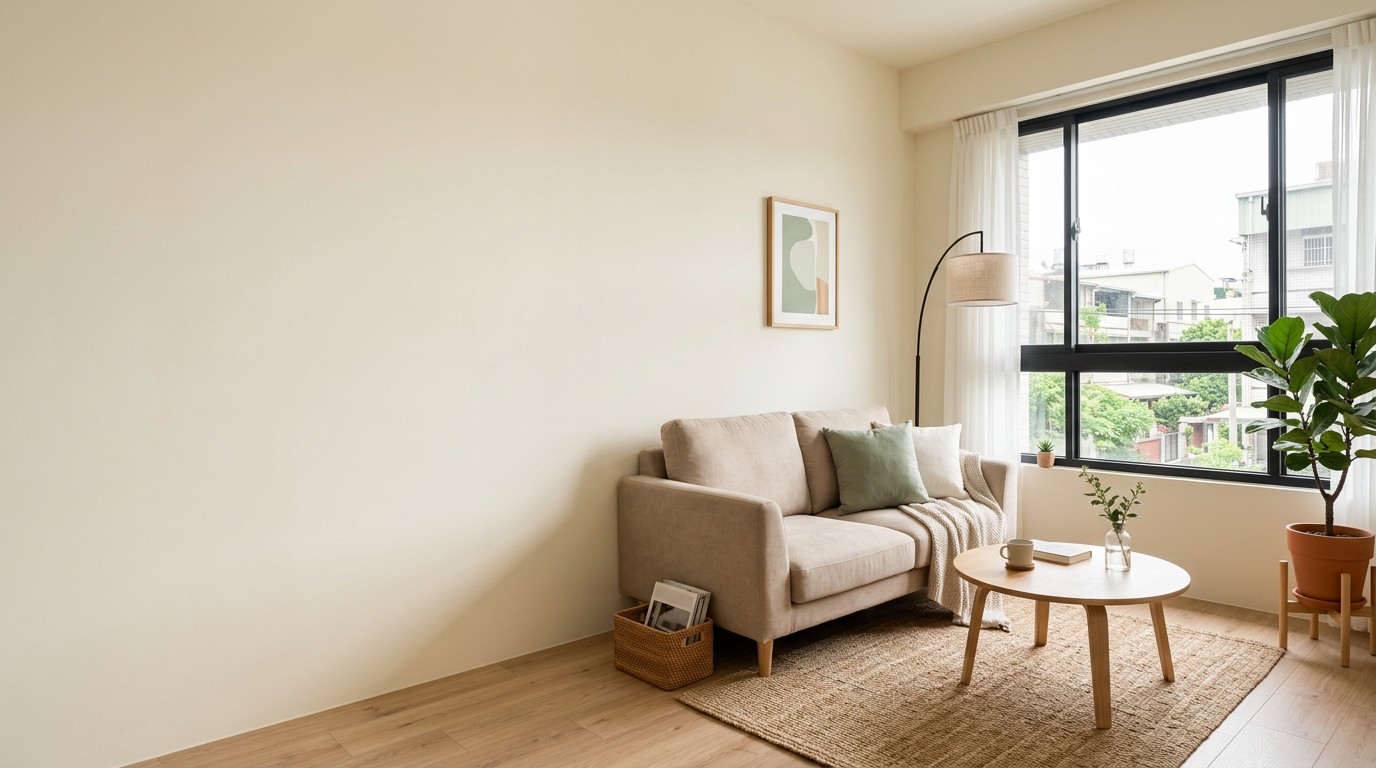 韶光室內設計｜2 房小宅裝修，明亮客餐廳實景